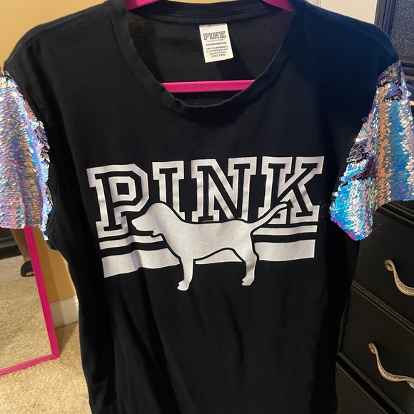 ❌SOLD(different platform) !!!!❌ HTF PINK BLING TEE - Picture 2 of 4